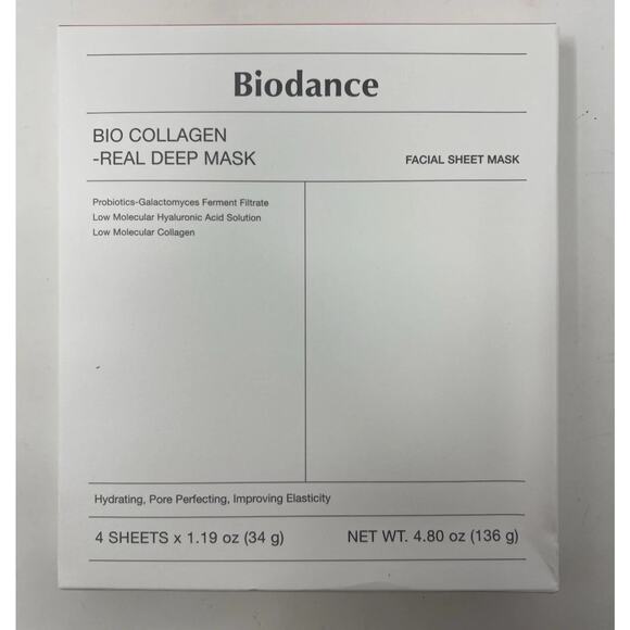 BIODANCE Bio-Collagen Real Deep Mask Facial Sheets Hydrating - 4 Pack - Exp 8/27 - Picture 1 of 5